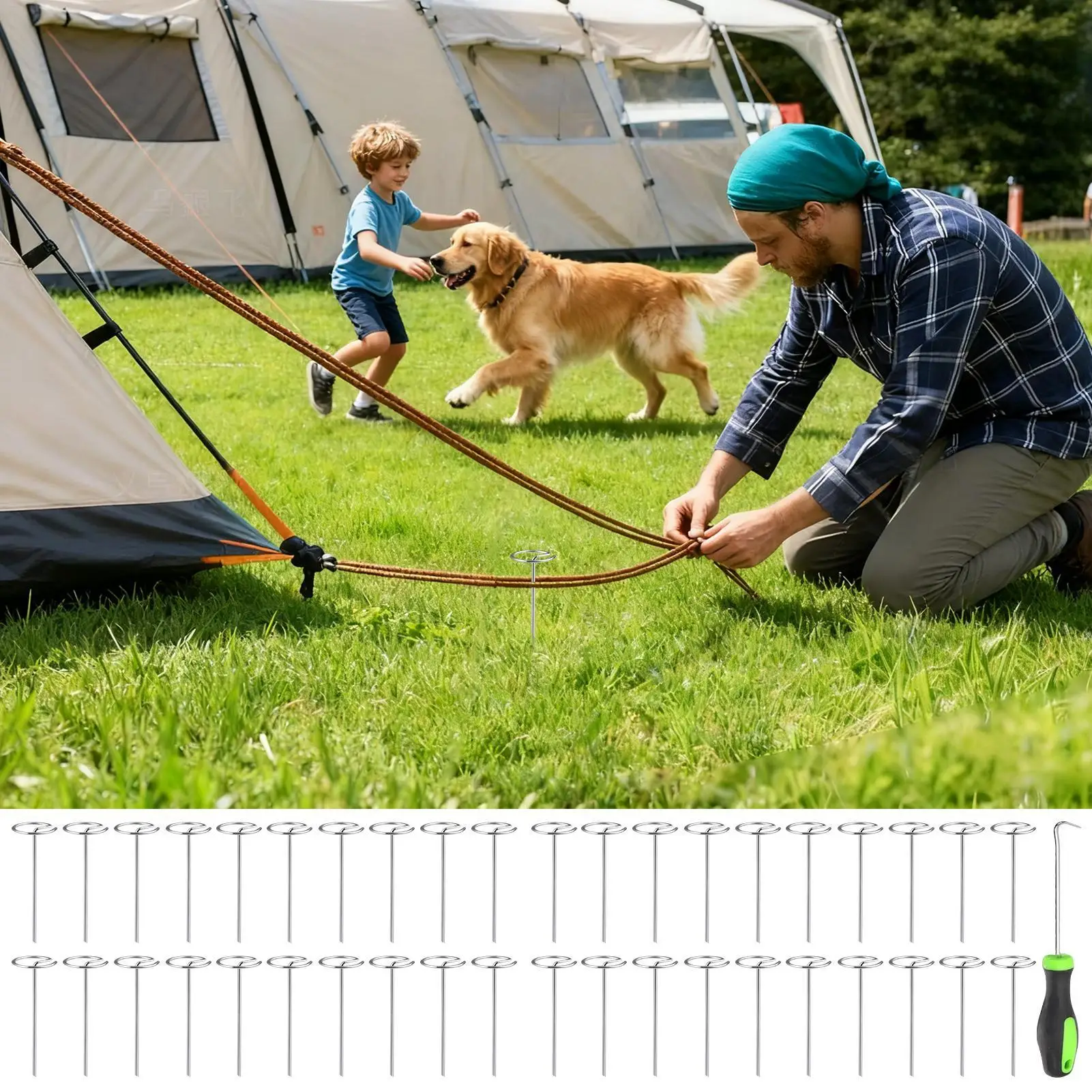 

50 шт. G-образные булавки для пейзажной ткани — 6-дюймовые садовые колья для двора, рождественского декора, растений, уличного газона, забора, палатки