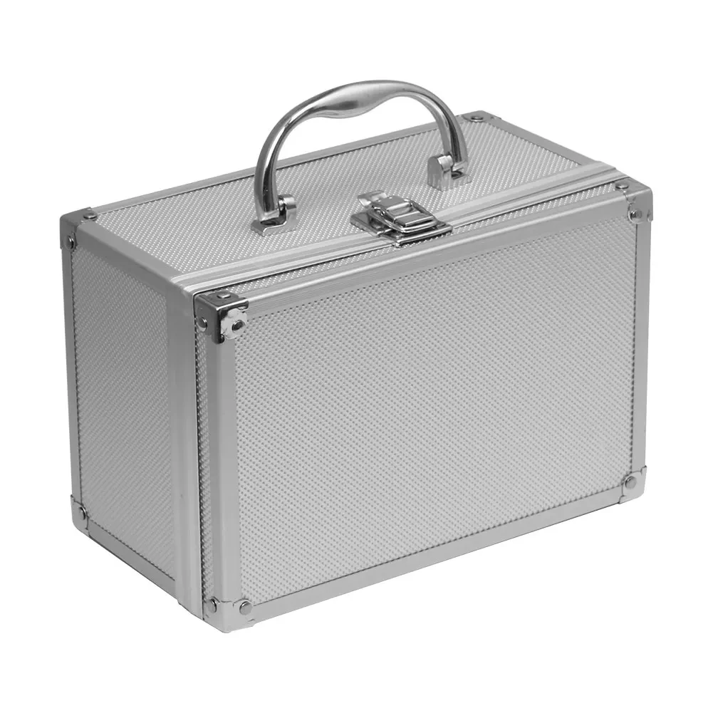 Imagem -03 - Portable Aluminum Toolbox Alumínio Instrumento Case Proteção Equipamento Tool Box Caixa de Armazenamento Mala de Metal Maleta Ferramenta Case Hardware