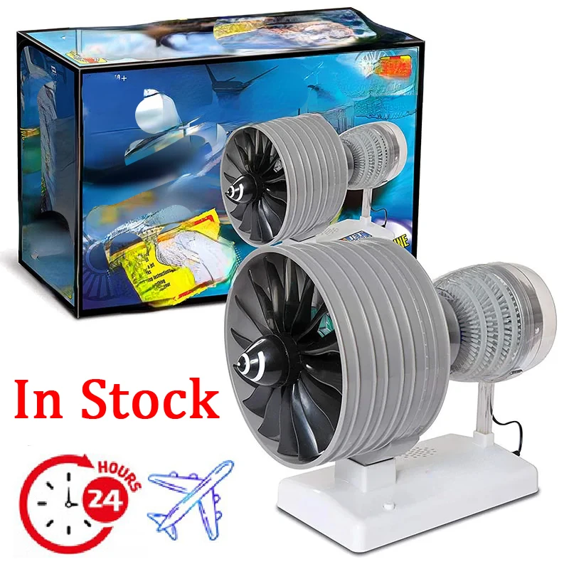 

New STEM Jet Aircraft Aviation Engine Model Packed Toy Battery Powered Turbine Birthday Gift