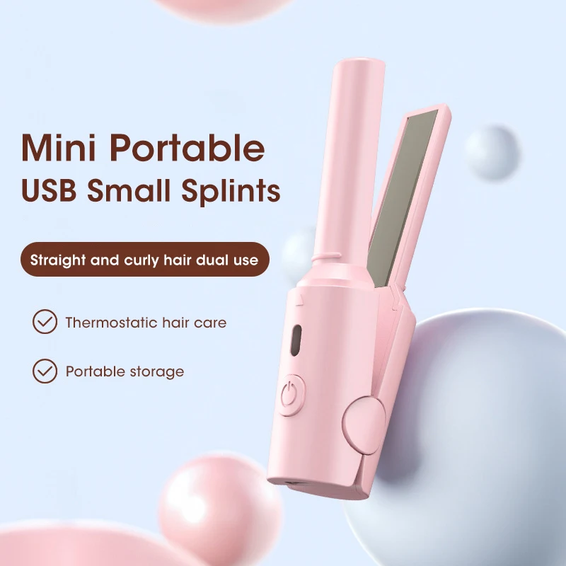 Portable Wireless Electric Hair Brushes Heating Straight Curly Negative Ion Hot Straightener Comb USB Plug in Home Travel Women