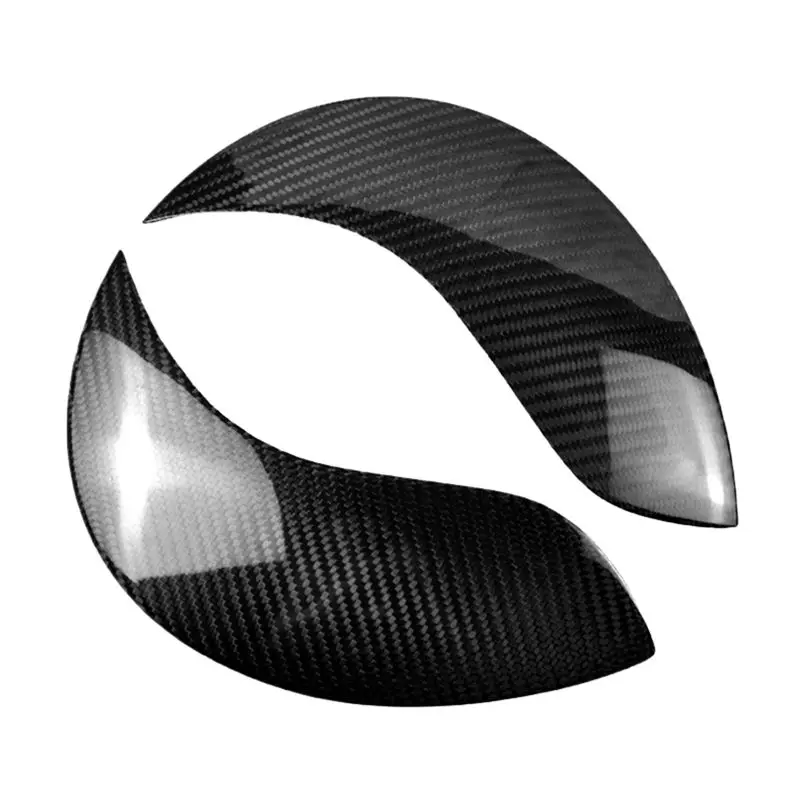 

ABHX-автомобильная передняя фара для бровей, головной светильник для век, отделка из углеродного волокна для Bmw Mini R55 R56 R57 R60