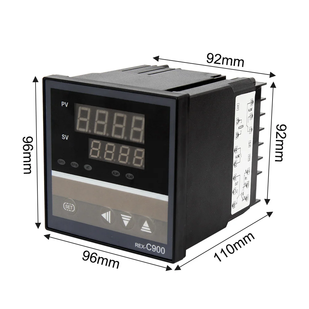 Imagem -05 - Pid Rkc Digital Inteligente Controlador de Temperatura Industrial 220v Relé Rex-c100-c400-c700-c900 Termostato Ssr Relé Saída