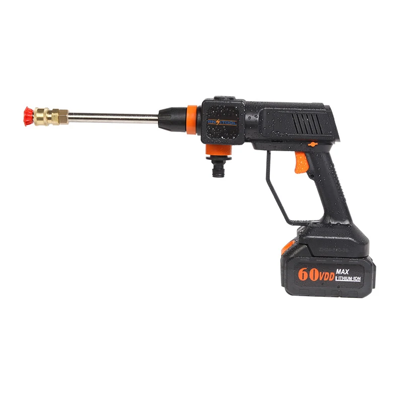 24V lithium cordless foam washer , portable high-pressure jet tool for household and outdoor car washing cleaning