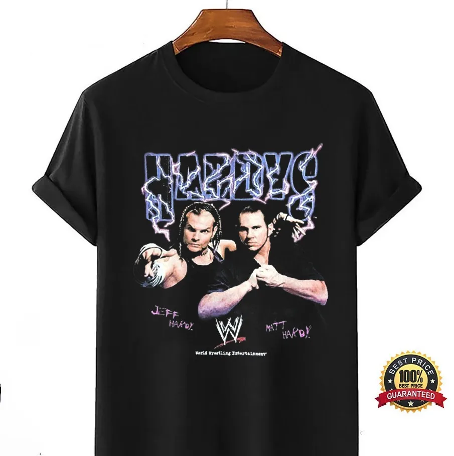 Hardy Boyz Jeff Hardy Matt Hardy Camiseta negra unisex