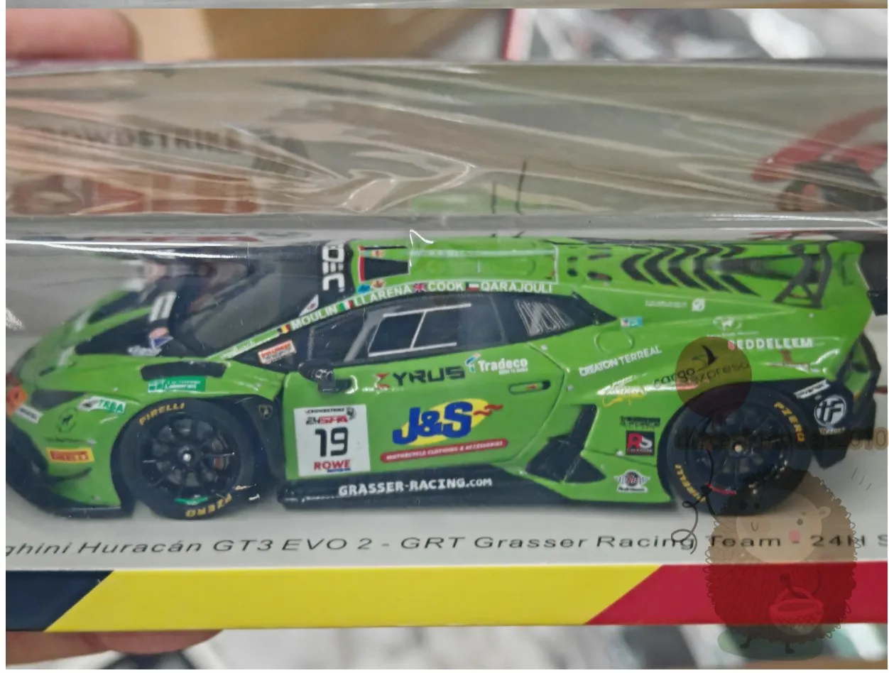 

Spark 1/43 2024 Spa Lamborghini Huracan GT3 EVO 2 19 # Модель автомобиля из полимерной смолы