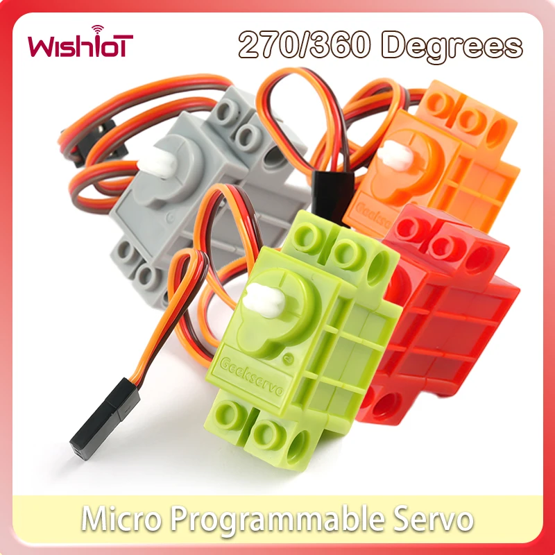 

4pcs 270/360 Degree Rotation Motor Micro Programmable RC Servo with Circuit Board Control for Rc Car Robot Building Blocks #T3