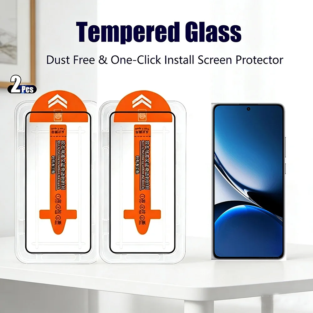 

2pcs Screen Protector for Redmi Turbo 5 Max Turbo 4 Pro 3 Tempered Glass Dust-Proof Installation redmi K90 Pro Max K80 Ultra/Pro