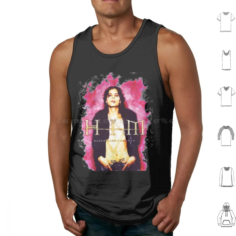 Him Band Vv H I M-Him Ville Valo Romance Smoke Tank Tops Vest Sleeveless Him Band Vv H I M Him Ville Valo Romance Smoke