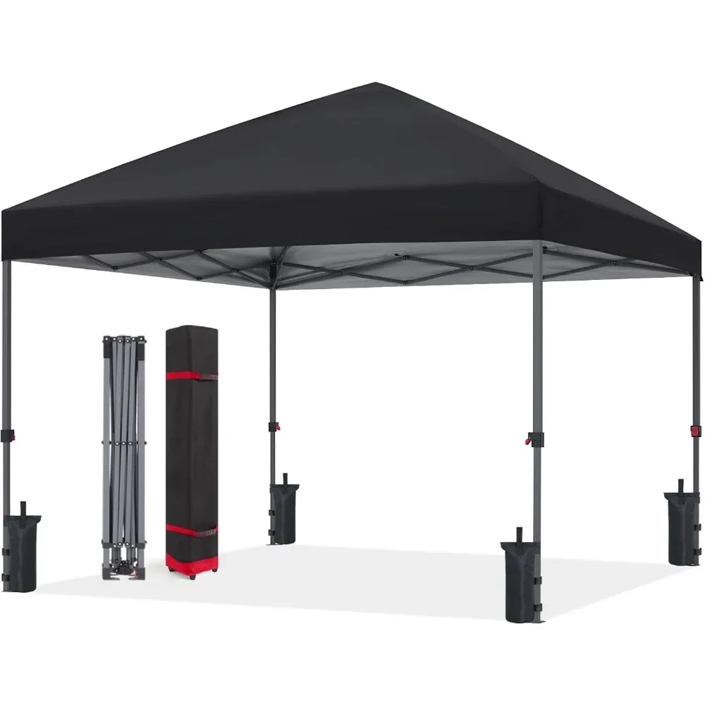 Pop Up Canopy - Outdoor Patio Portable Canopy Tent Heavy Duty for Backyard and Deck with 4 Sandbags