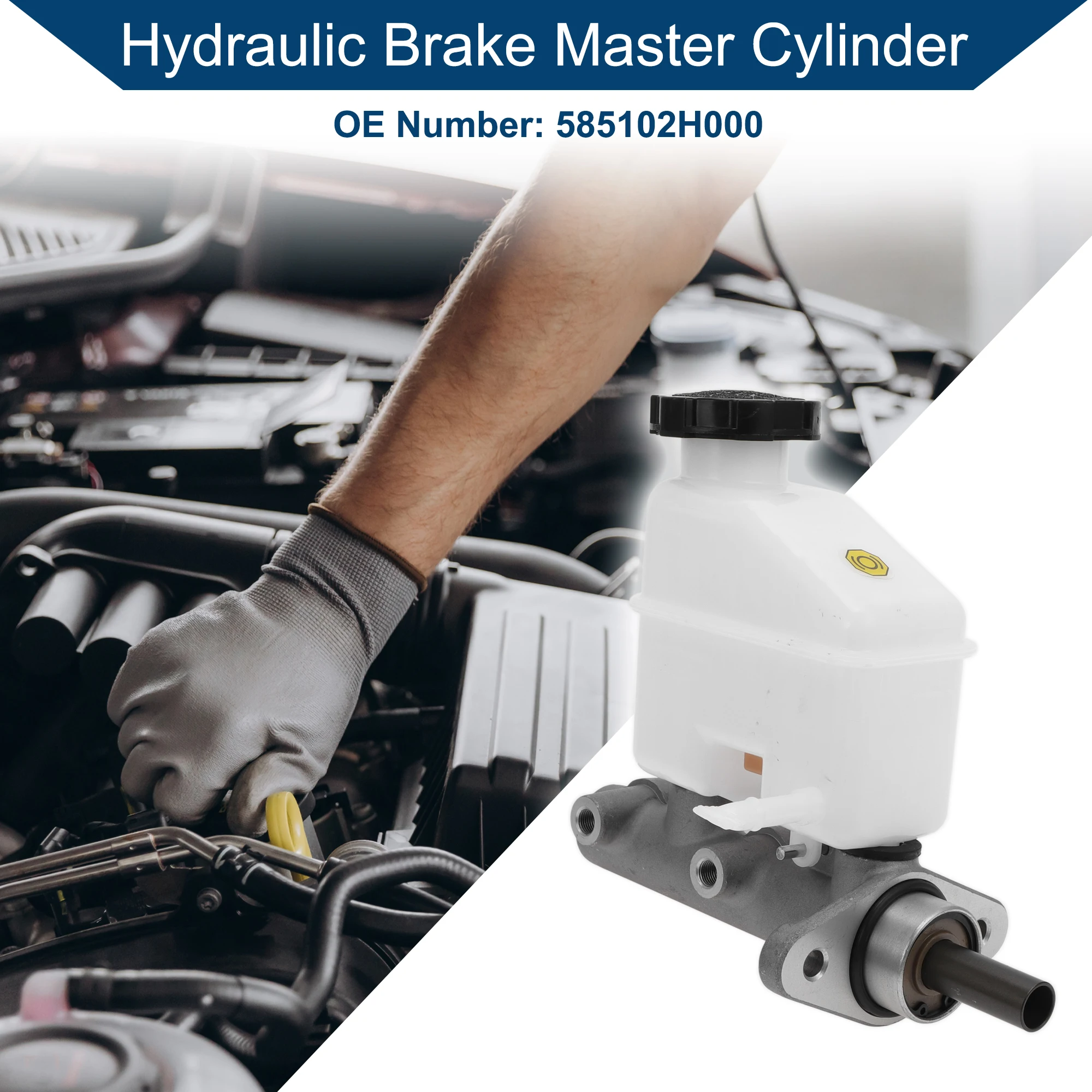 UXCELL No.585102H000 Brake Master Cylinder with Reservoir for Hyundai Elantra 2006-2008 Hydraulic Master Cylinder