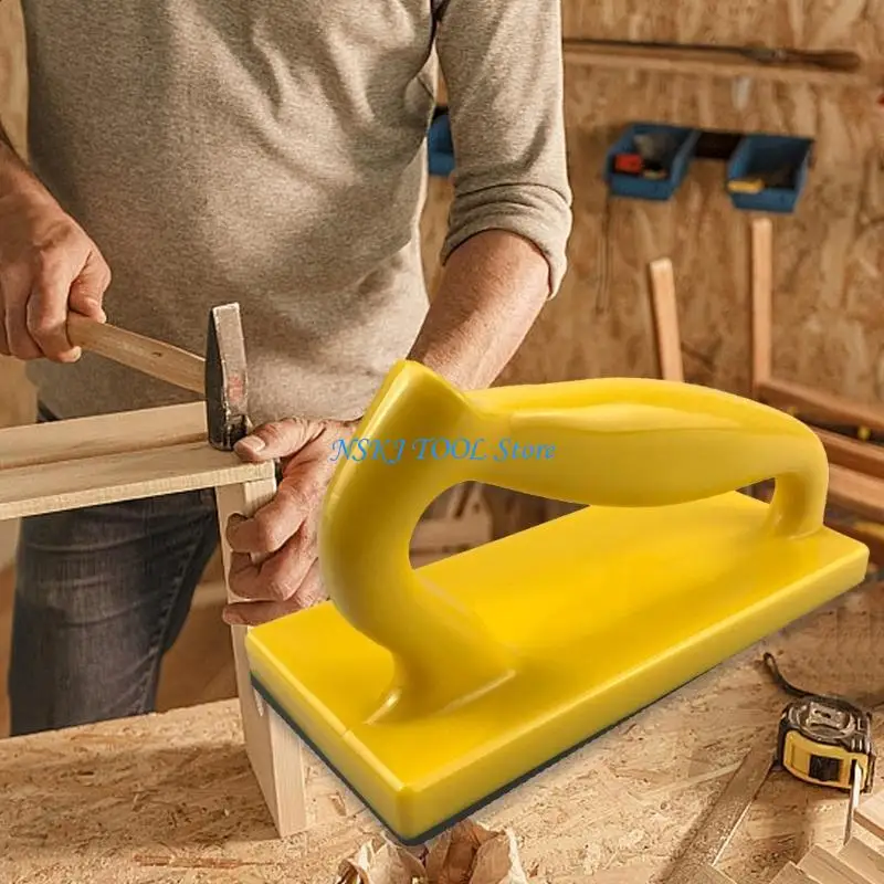 

L8RC Safety Plastic Push Block Table Woodworking Push Carpenters Hand Tool