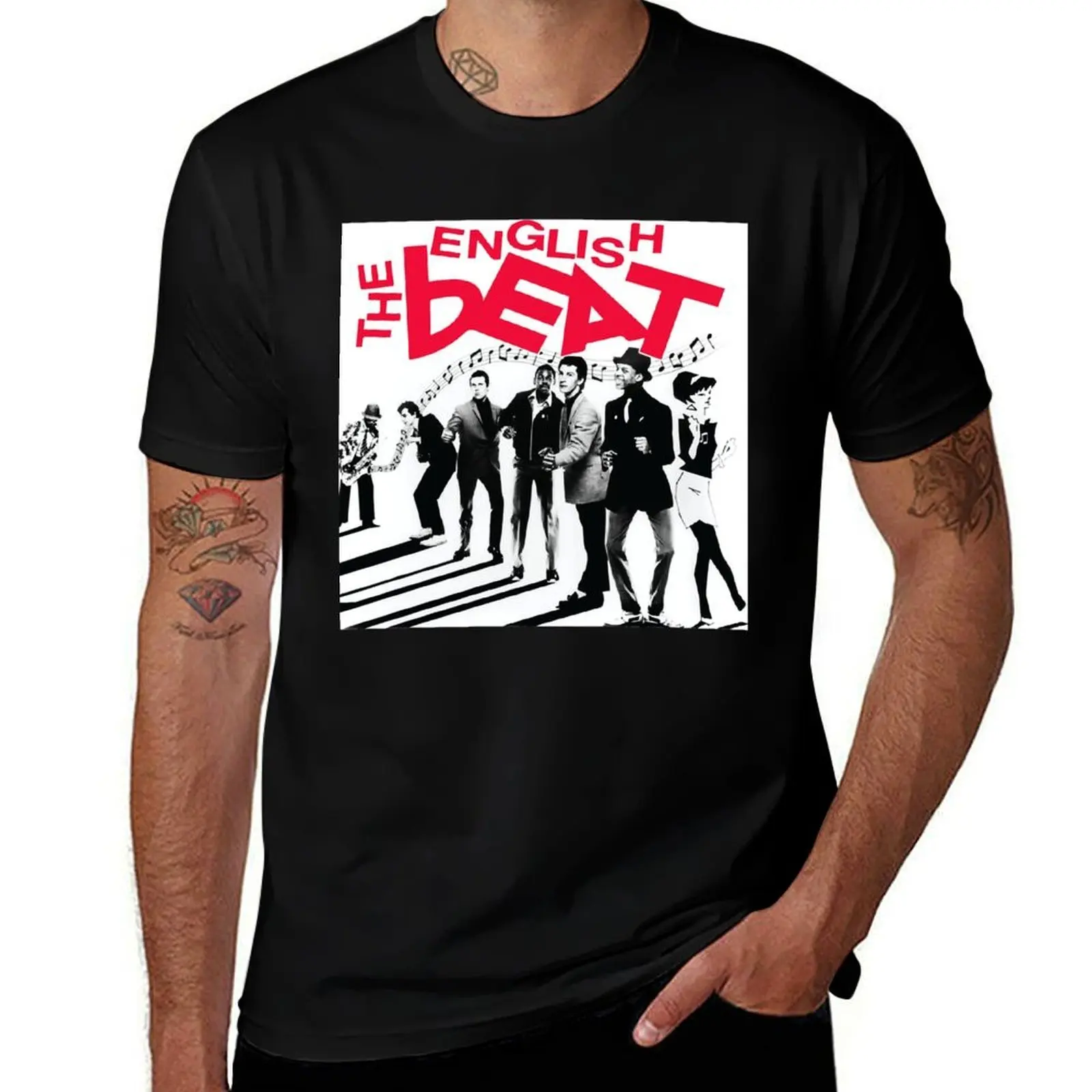 The English Beat Band T-Shirt Simple Casual Short Sleeve Cotton T-Shirt