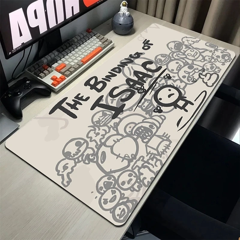 The Binding Of Isaac Mousepad Gamer Gaming Keyboard Pad Computer Accessories Deskmat Mouse Mats Rubber Mat Pc Cabinet Mausepad