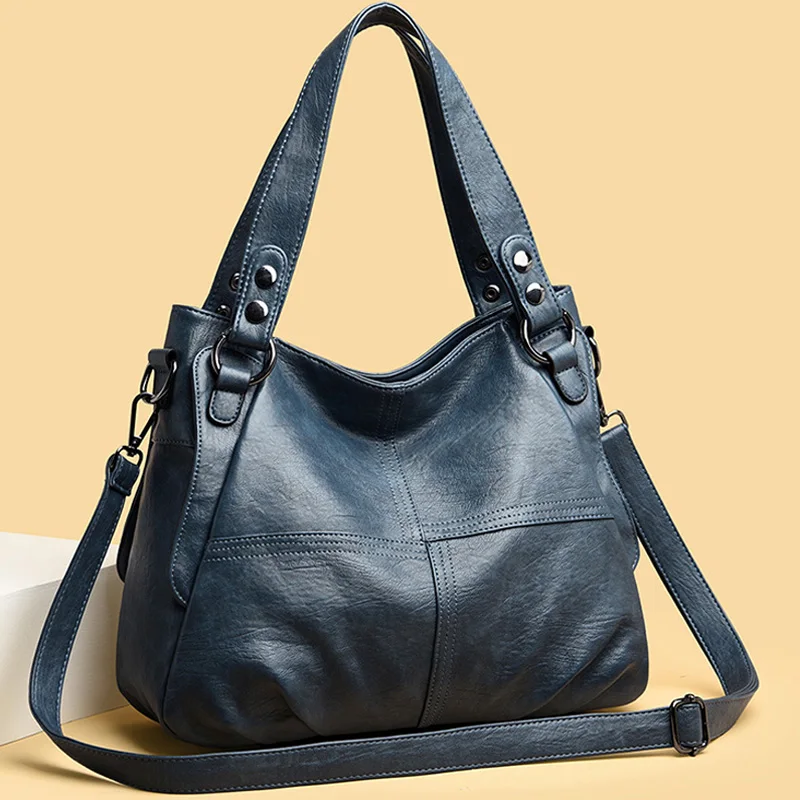 2024 Trend große Kapazität echte Tragetaschen Umhängetaschen Mode Top-Griff Tasche hochwertige Leders ack Casual Design Handtasche Geldbörse