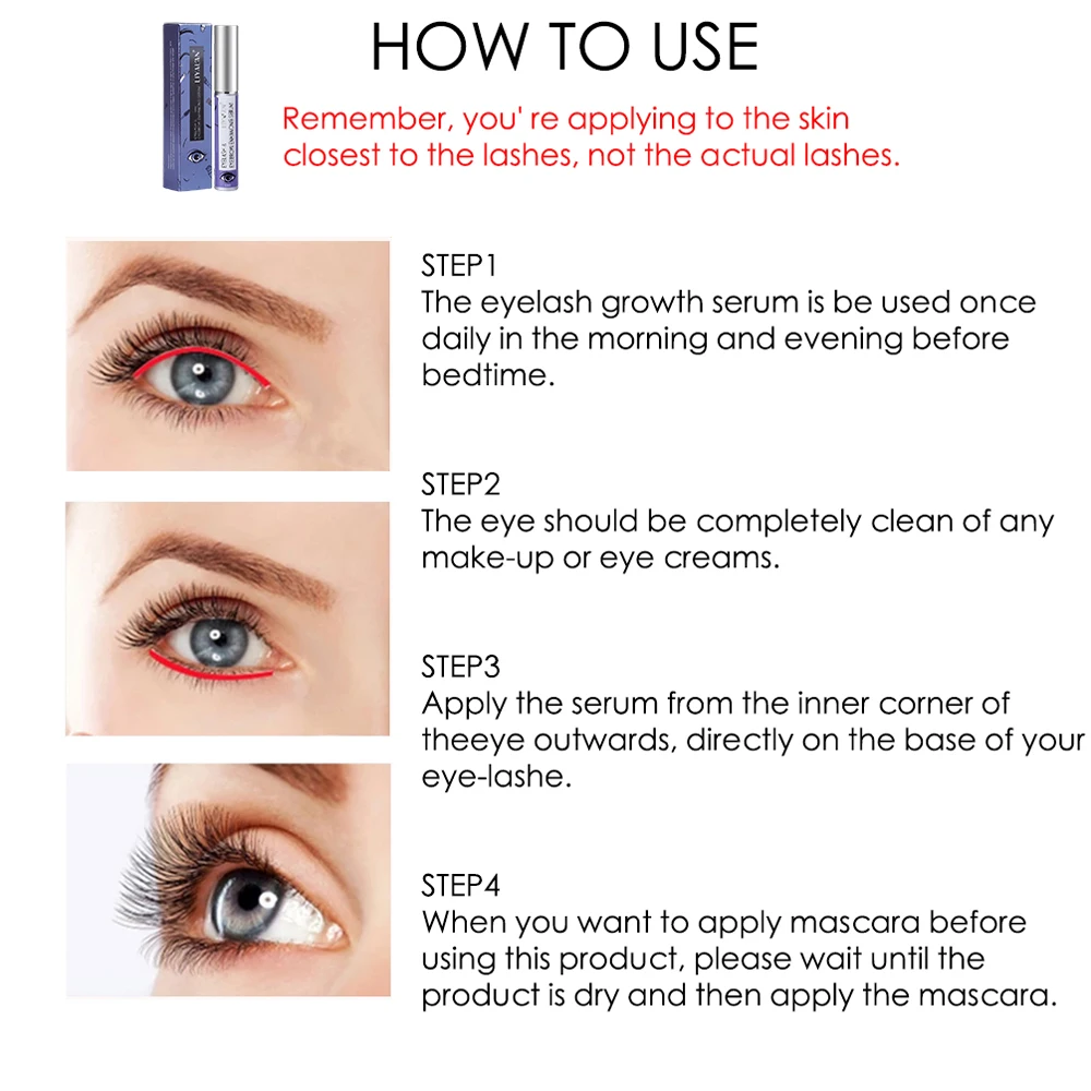 Eyelash Growth Serum Eyebrow Enhancer Thicker Lashes Lengthening Fuller Mascara Lash Lifting Eyelash Extension Hair Nourishing