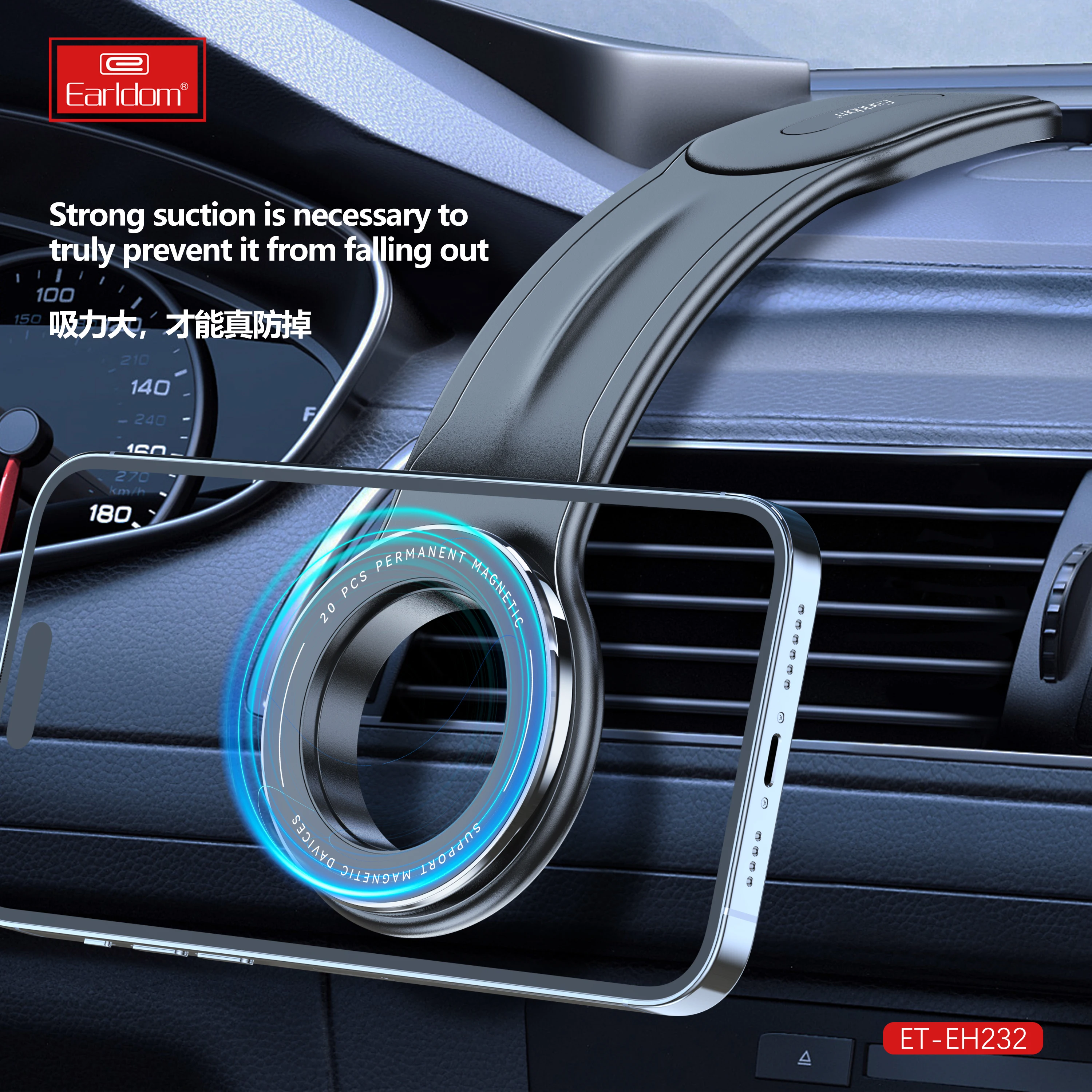 

Магнитный автомобильный держатель для телефона, подставка, магнит, гибкий кронштейн для iPhone 12-15, Samsung, Huawei, автомобильная приборная панель