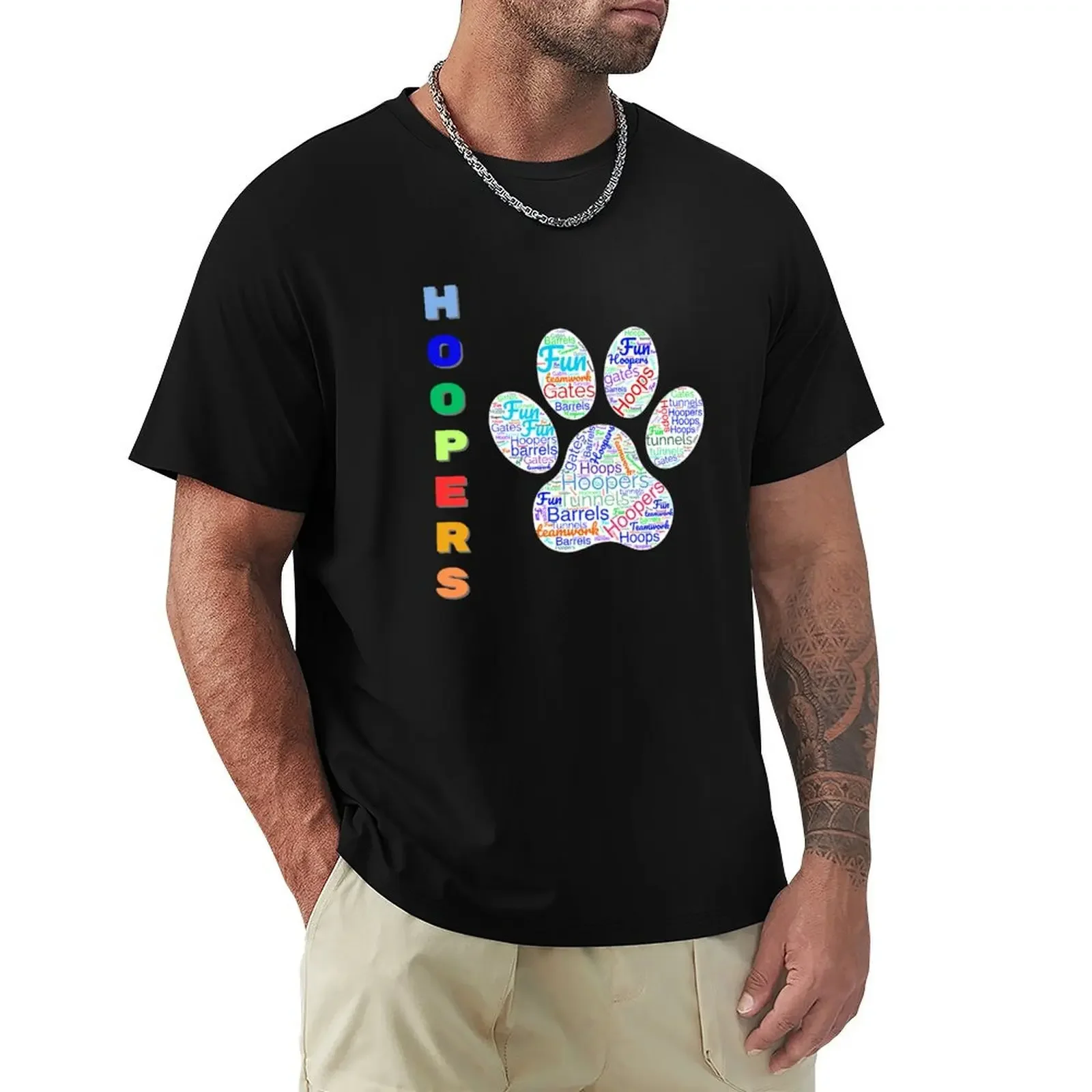 

Dog Hoopers - Dog Agility Hoops T-Shirt vintage t shirts tees heavyweights cute tops Short sleeve tee men