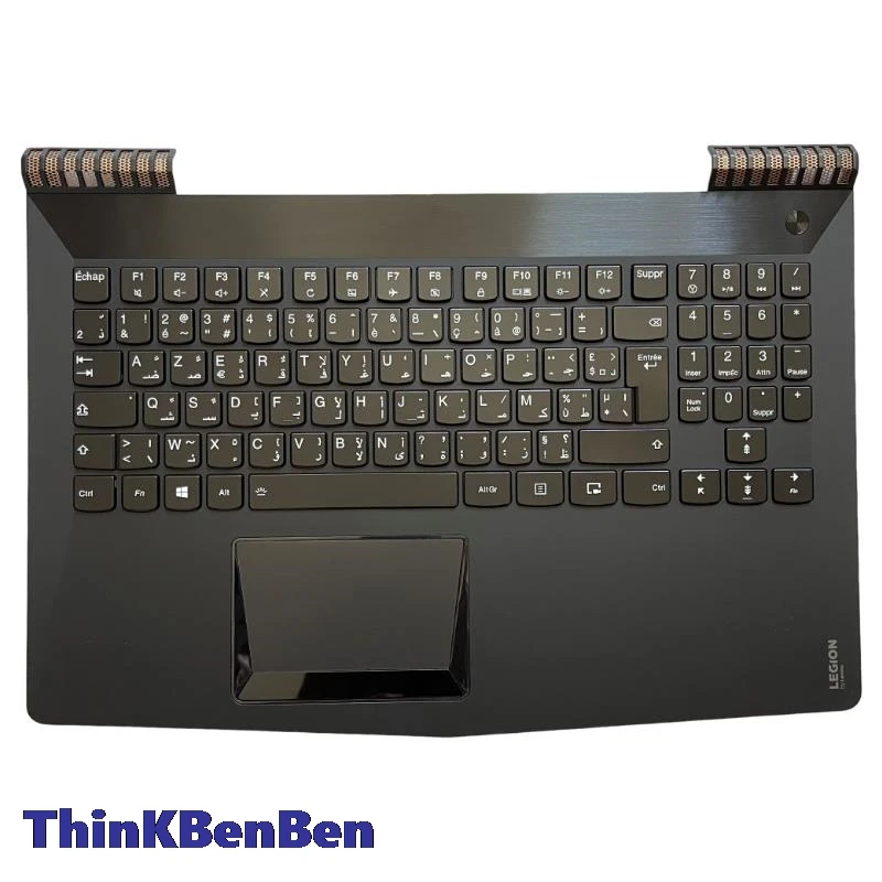 

French Arabic Golden Keyboard Upper Case Palmrest Shell Cover For Lenovo Legion Y520 15 R720 15IKBN 15IKBA 5CB0V07014