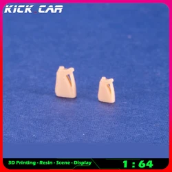 Kickcar 1/64 Oil Barrel 2 Model Car Diorama Uncolored Resin Garage Scene Repair Tools Decoration Simulation Scene Toy