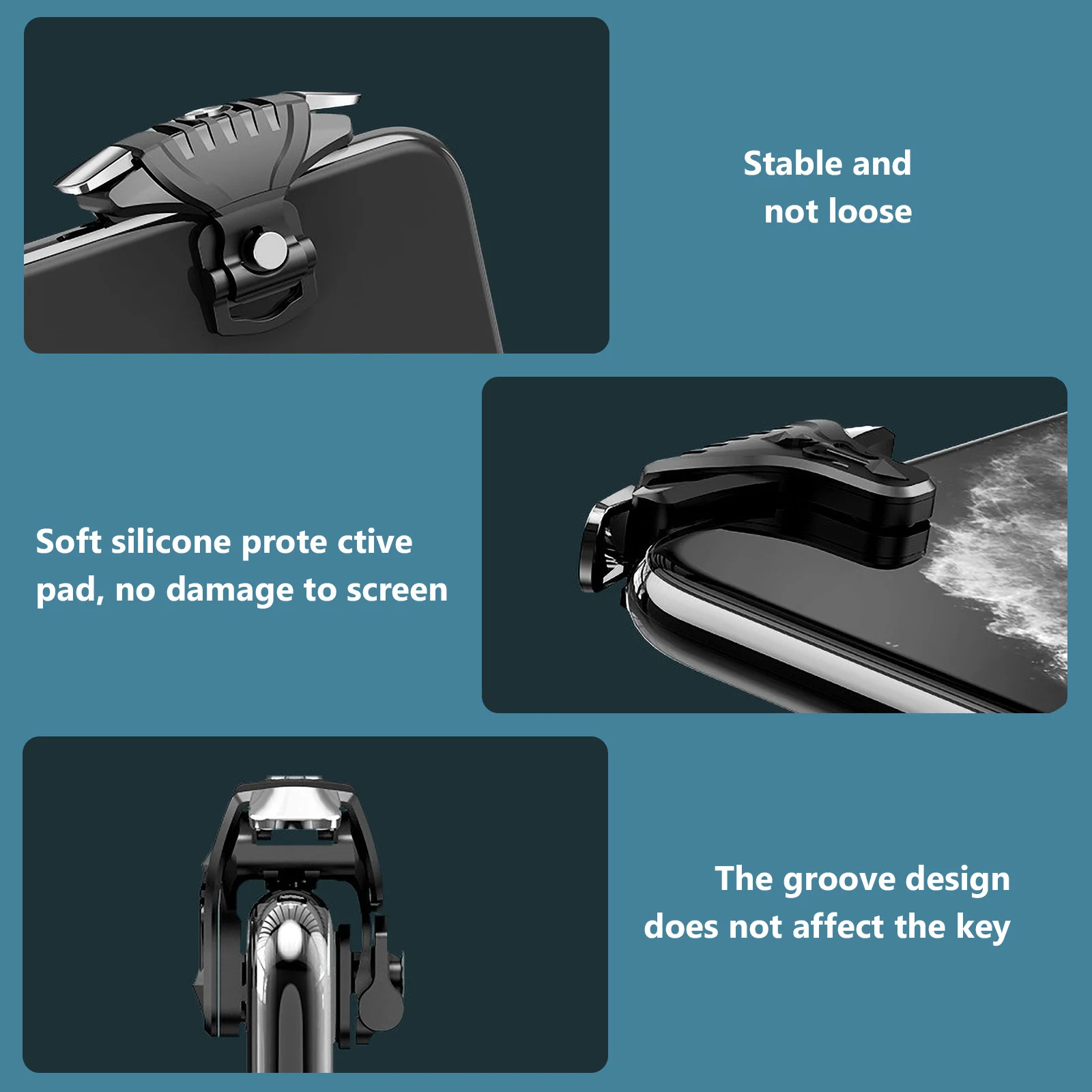 

1 Pair Trigger Gamepad Compact Trigger Game Controller For Mobile Controller Handle Accessory