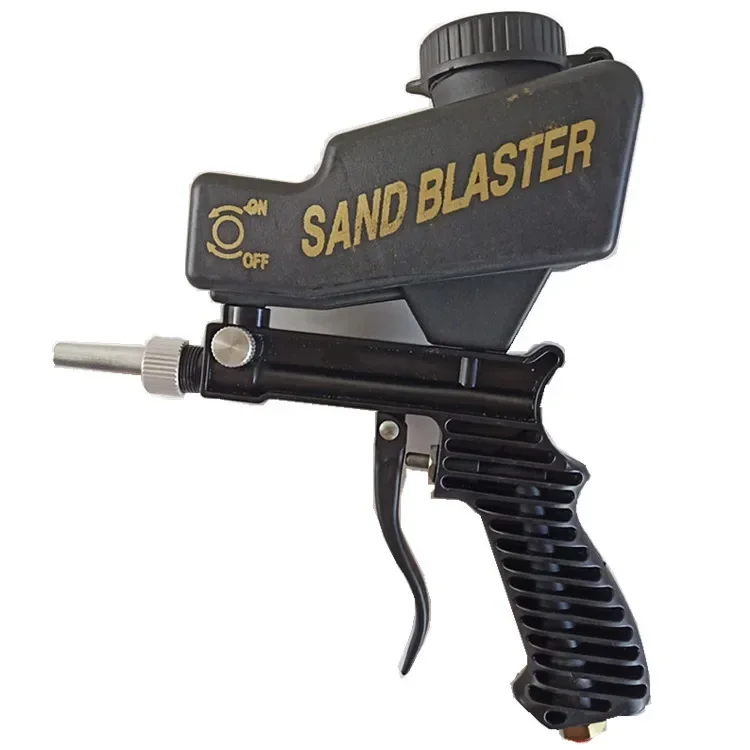 Rust Blasting Device Pneumatic Sandblasting Set Pneumatic Blasting Gun Set Adjustable Blasting Machine Gravity Sandblasting Gun