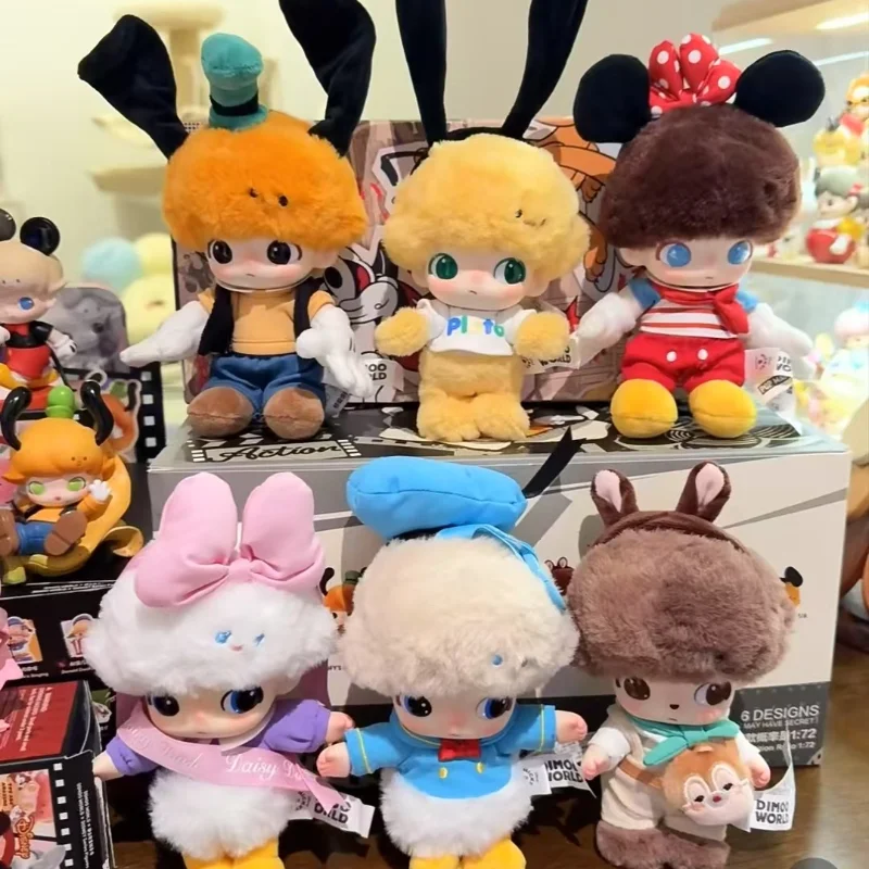 

New Genuine Dimoo World Blind Box Vinyl Figure Keychain Cute Face Bag Charm Co Branded Collectible Gift For Birthday Party