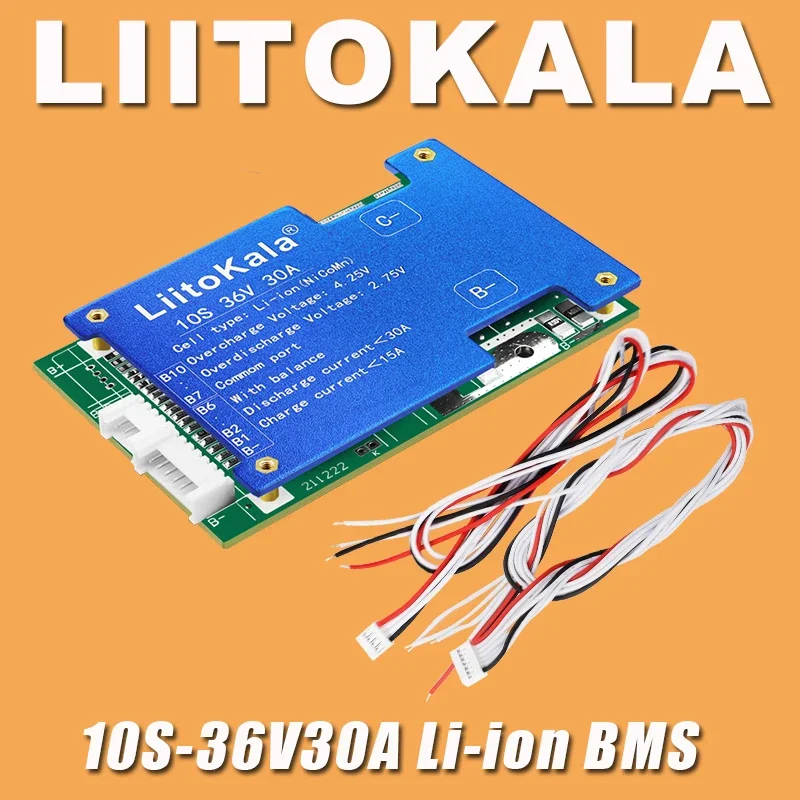LIitoKala 72V/60V/48V/36V 20A/30A/50A 18650/21700 Li-ion Lithium Battery Pack BMS PCB board PCM Balance Integrated Circuit