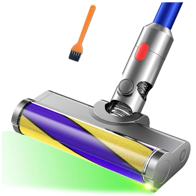

B01C-Vacuum Attachments With Dust Detection Light For Dyson V7 V8 V10 V11 V15 Cordless Cleaners Hardwood Floor Brush Head