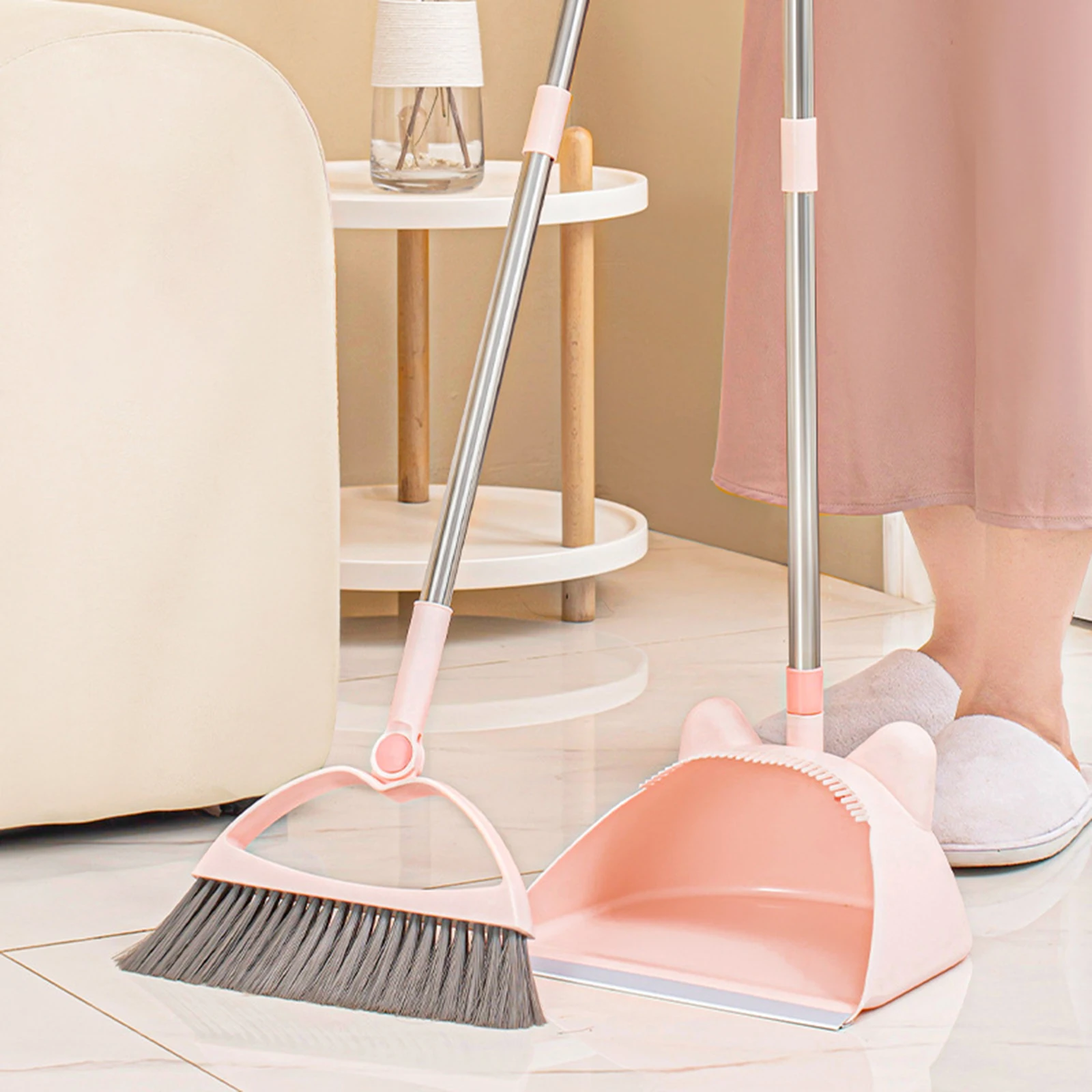 Lovely Pig Broom Dustpan Set Household New Broom Combination Sweeping Broom Garbage Shovel