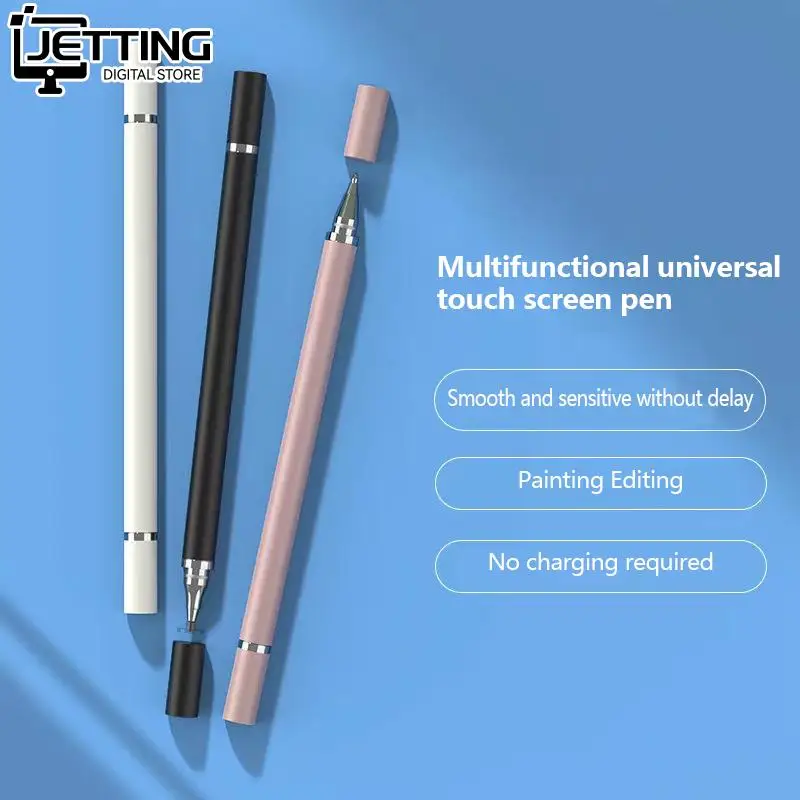 2 In 1 Stylus Pen Cellphone Tablet Capacitive Touch Pencil For Iphone For Samsung Universal Android Phone Drawing Screen Pencil