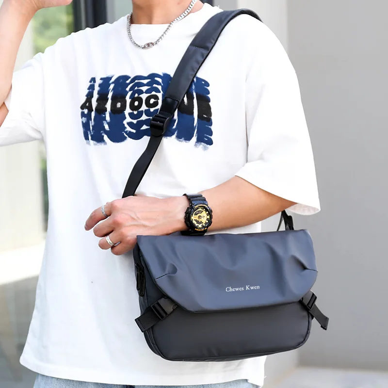 Men\'s Shoulder bag Large capacity chest bags fashion sports crossbody bag black messenger bags for ipad tablet pc backpack