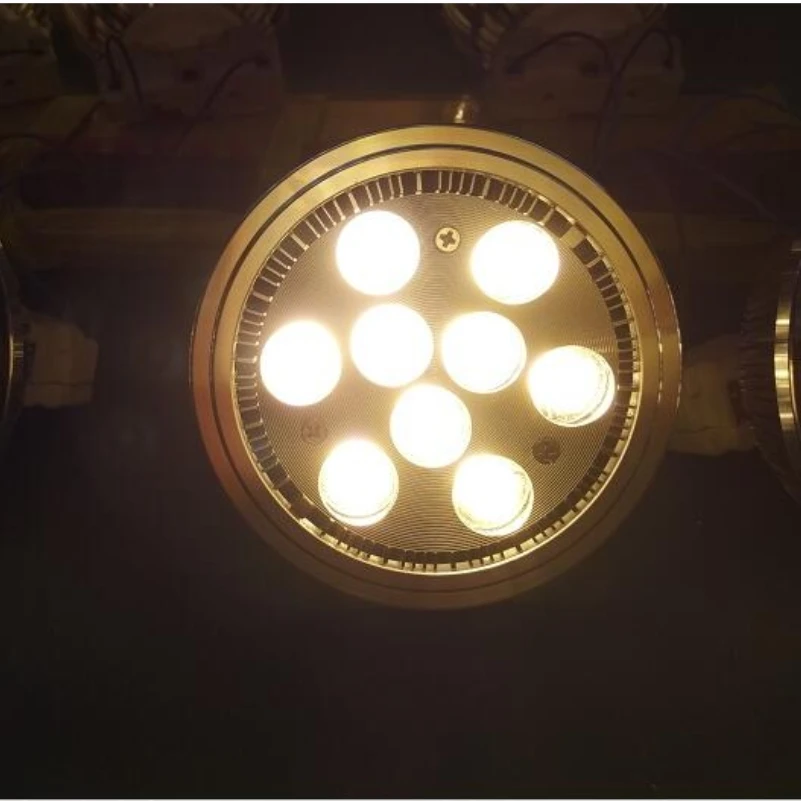 

LED Spotlight 9W AR111 G53 GU10 Spotlights ES111 QR111 12V 110V 120V 220V 230V 240V Equal 90W Halogen Spot Light Home Lighting