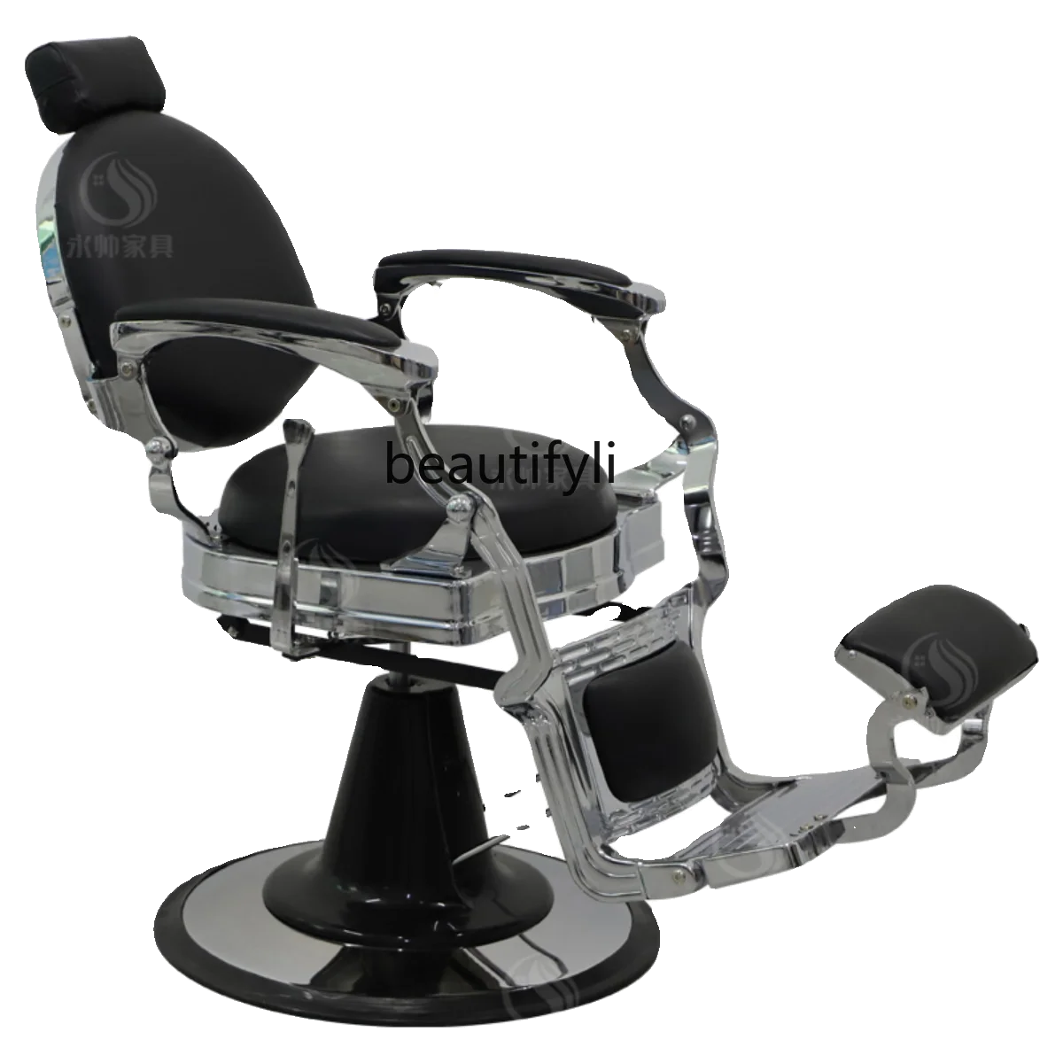 

Oil Head Retro Hairdressing Chair Hair Saloon Dedicated Hair Salon Hair Cutting, Lifting, Trimming, Shaving Chair