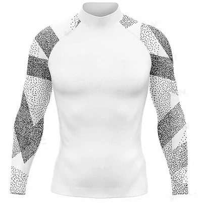 Men Swimsuit Swimming T-shirt Beach UV Protection Swimwear Rash Guard Long Sleeve Surfing Diving Swimsuit Surf Wetsuits