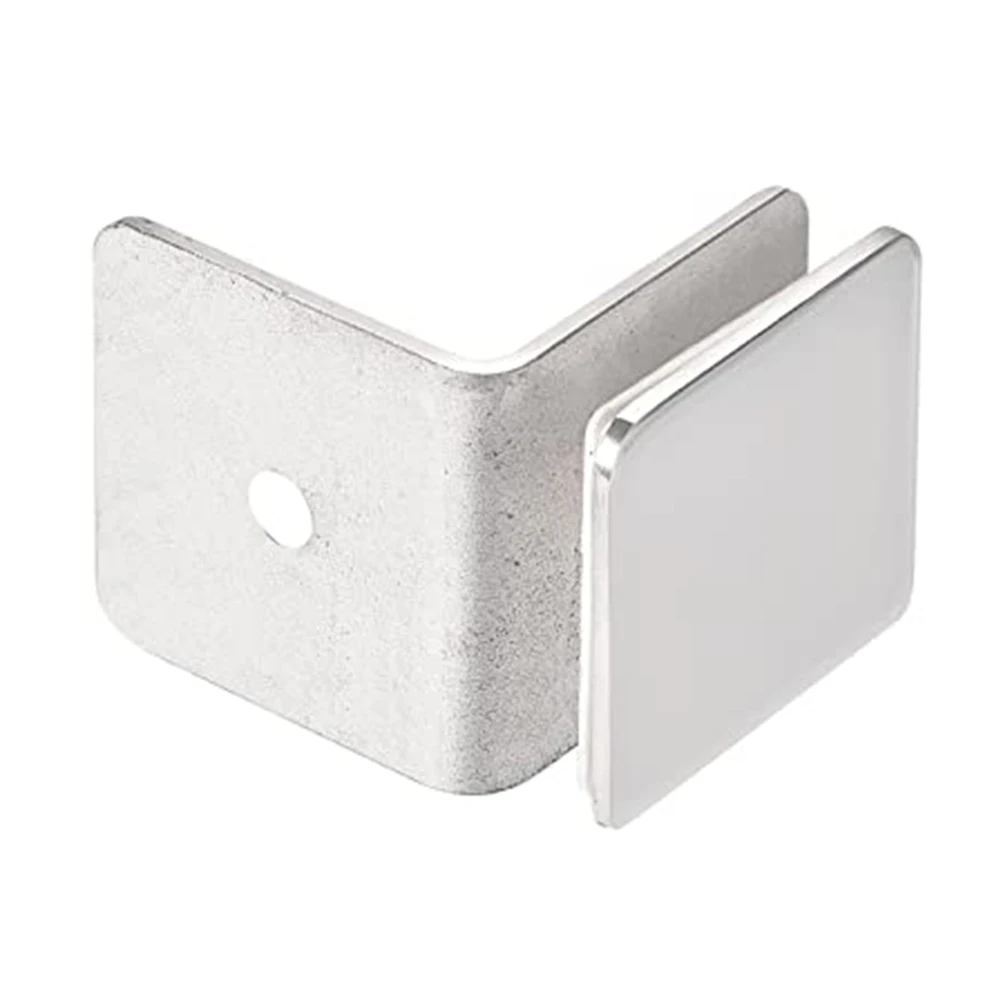 Bathroom Installation Frameless Glass Clamps 304 Stainless Steel Clip Set 304 Stainless Steel Construction For Frameless Doors