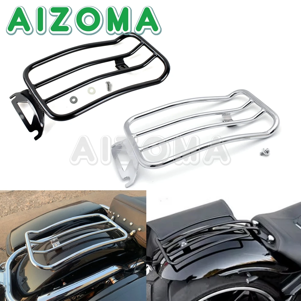 

Chrome Motorcycle Rear Solo Seat Luggage Rack for Harley Touring Street Glide FLHT FLHR FLHX Road Glide FLT FLTRX 1997-2015 2013