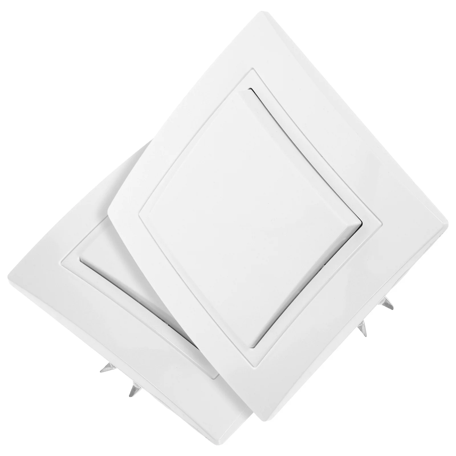 

2Pcs Single Way Wall Switch Panel Sturdy Light Control Switch for Home Hotel Office Indoor Use Easy Install Light Switches