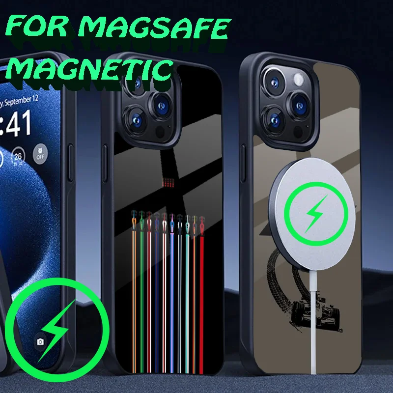 2024 F1 Race Tracks Circuits Phone Case For iPhone 16,15,14,13,12,11,Plus,Pro,Max Mini Magsafe Magnetic Wireless Charging