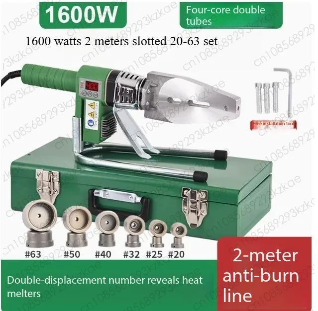 New Portable & Lightweight Fusion Welder for PE/PPR Pipes 20-110mm, Socket Butt Welding Machine with Stand for Plumbing Repairs