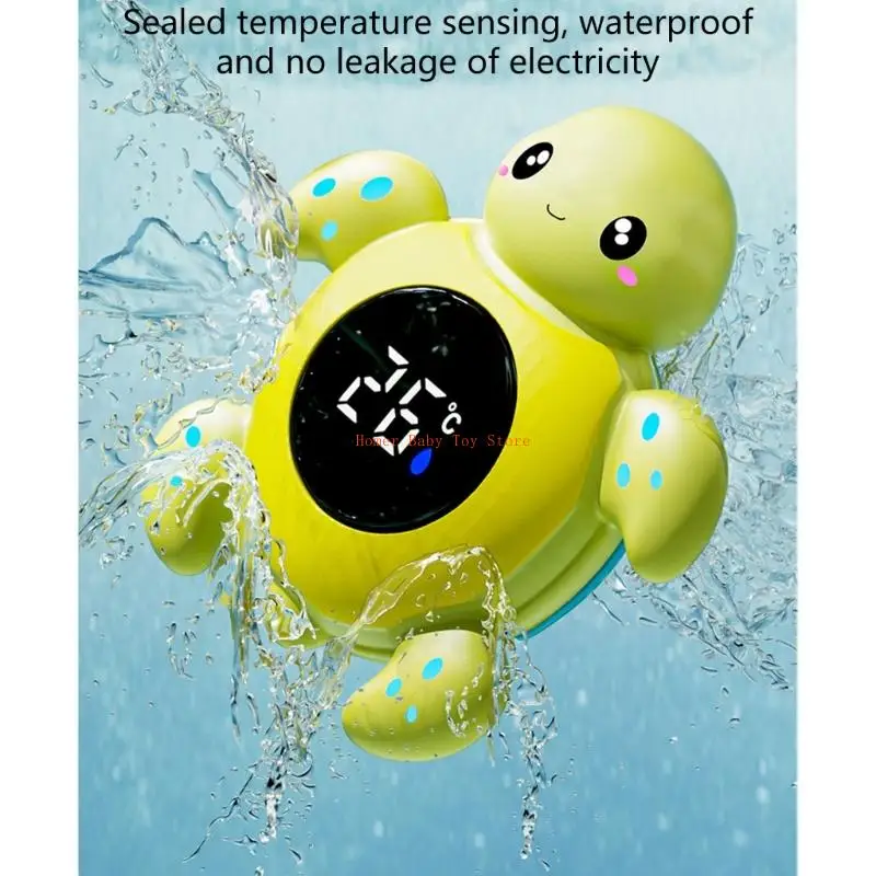 J0PF 漫画動物デザイン風呂水温度モニター安全温度検出メーター