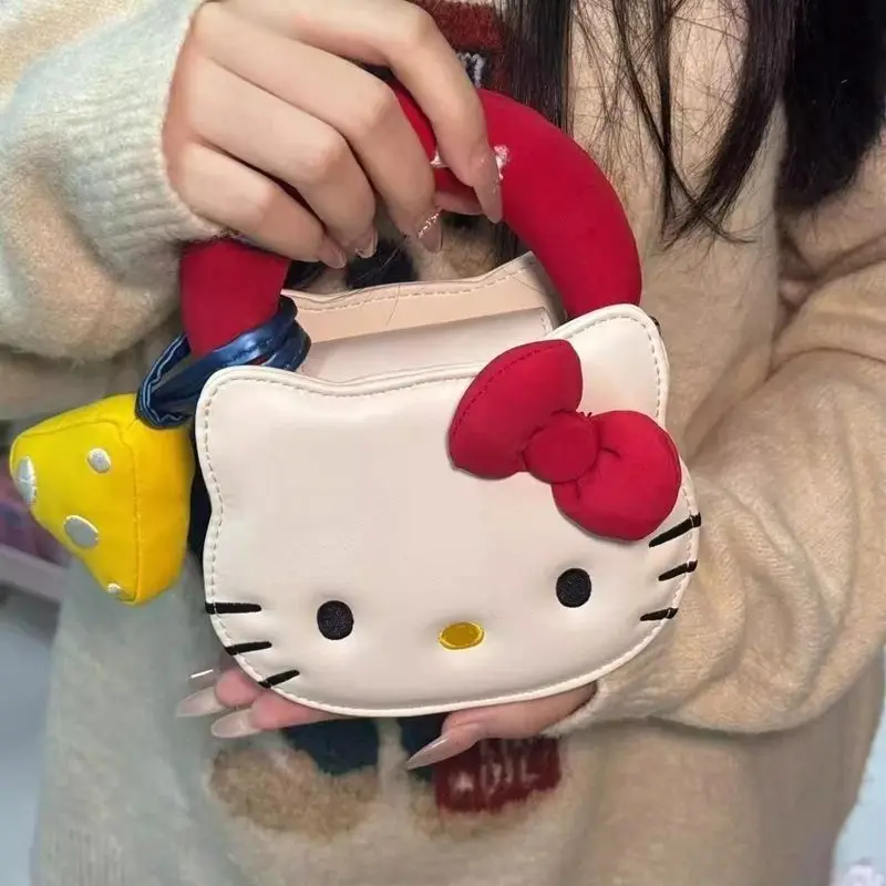

Изысканная мини-сумка через плечо с милым мультяшным рисунком Sanrio Hello Kitty, подарок для подруги