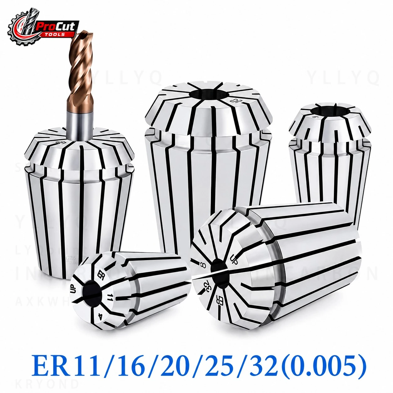 ER11 ER16 ER20 ER25 ER32 Precision 0.005mm ER Collet Chuck ER Series Extension Rod Tool Holder CNC Milling Lathe Collet