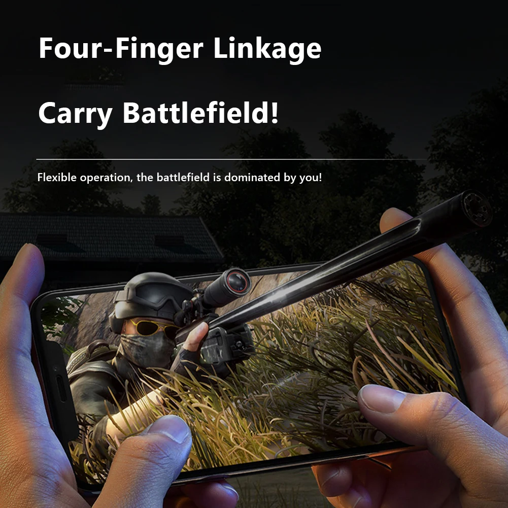 وحدة تحكم ألعاب الهاتف المحمول مطلق النار وحدة تحكم لوحات المفاتيح قبضة Gamepads لـ PUBG AK05 iOS Android Fire Aim Button Gamepad #4