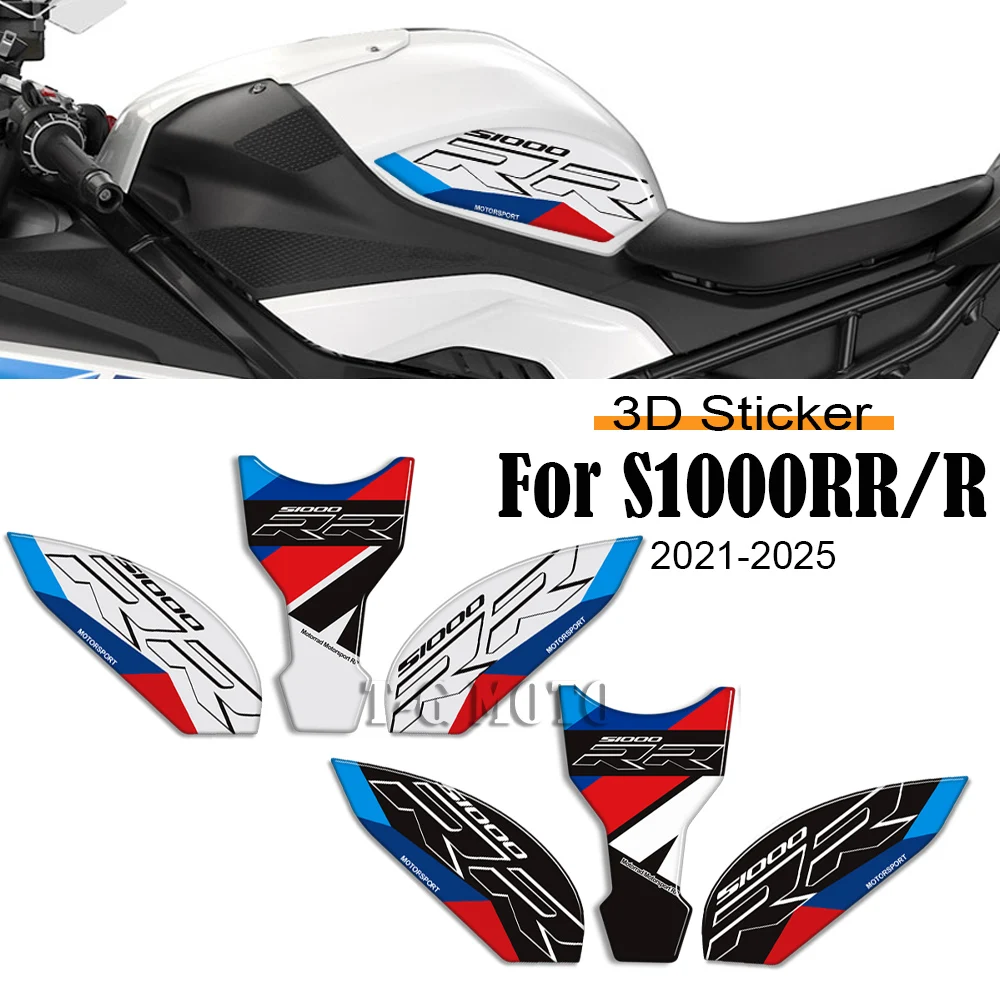 

Motorcycle 3D Resin Protection Tank Pad Stickers Decal For BMW S1000RR S1000R S 1000 R RR S1000 S1000 M M1000R M1000RR 2021-2025