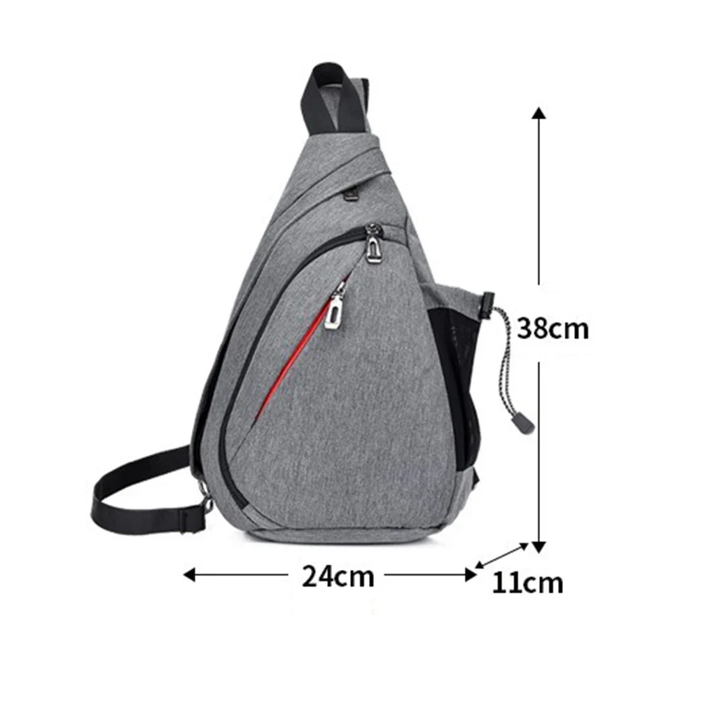 Men\'s Chest Bag New Fashion Shoulder Sling Bag Backpack Casual Sports Shoulder Crossbody Bag Cross Body Chest Bag for Men Pack