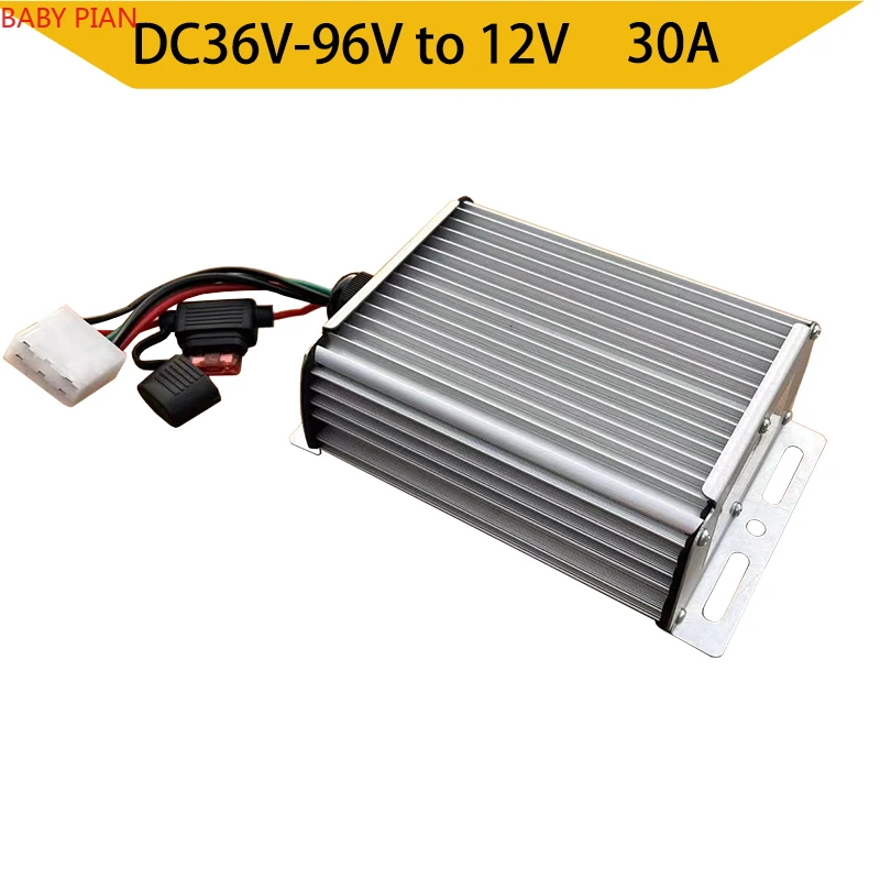 

e-Bike DC-DC Step Down Converter 84V 72V 60V 48V 36V To 12V 30A Voltage Reducer Regulator for Golf Carts Headlights Solar