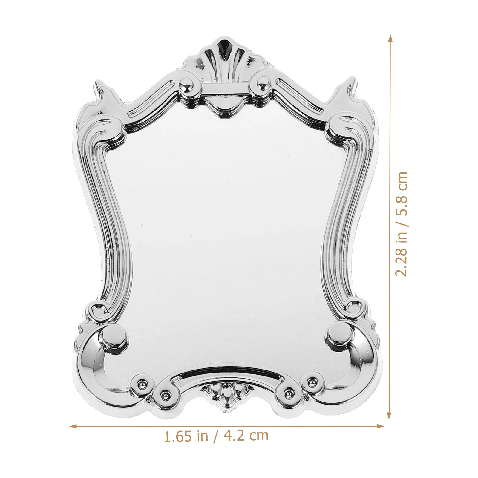 

Miniature Bathroom Prop Scene Accessories Dollhouse Ornament Furniture for Decoration Mirror