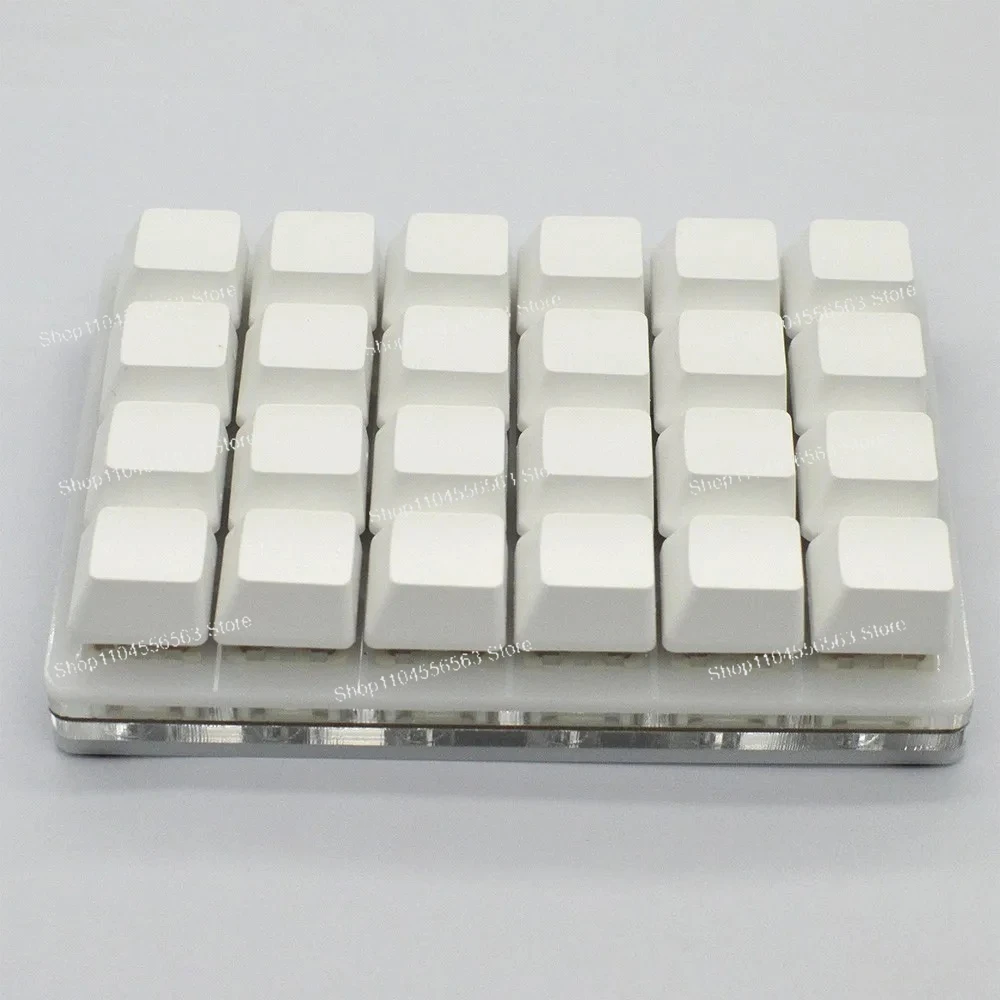 Compact 24-Key Wireless Keyboard with Mechanical Switches, Bluetooth & 2.4G, Customizable & Programmable for  Productivity