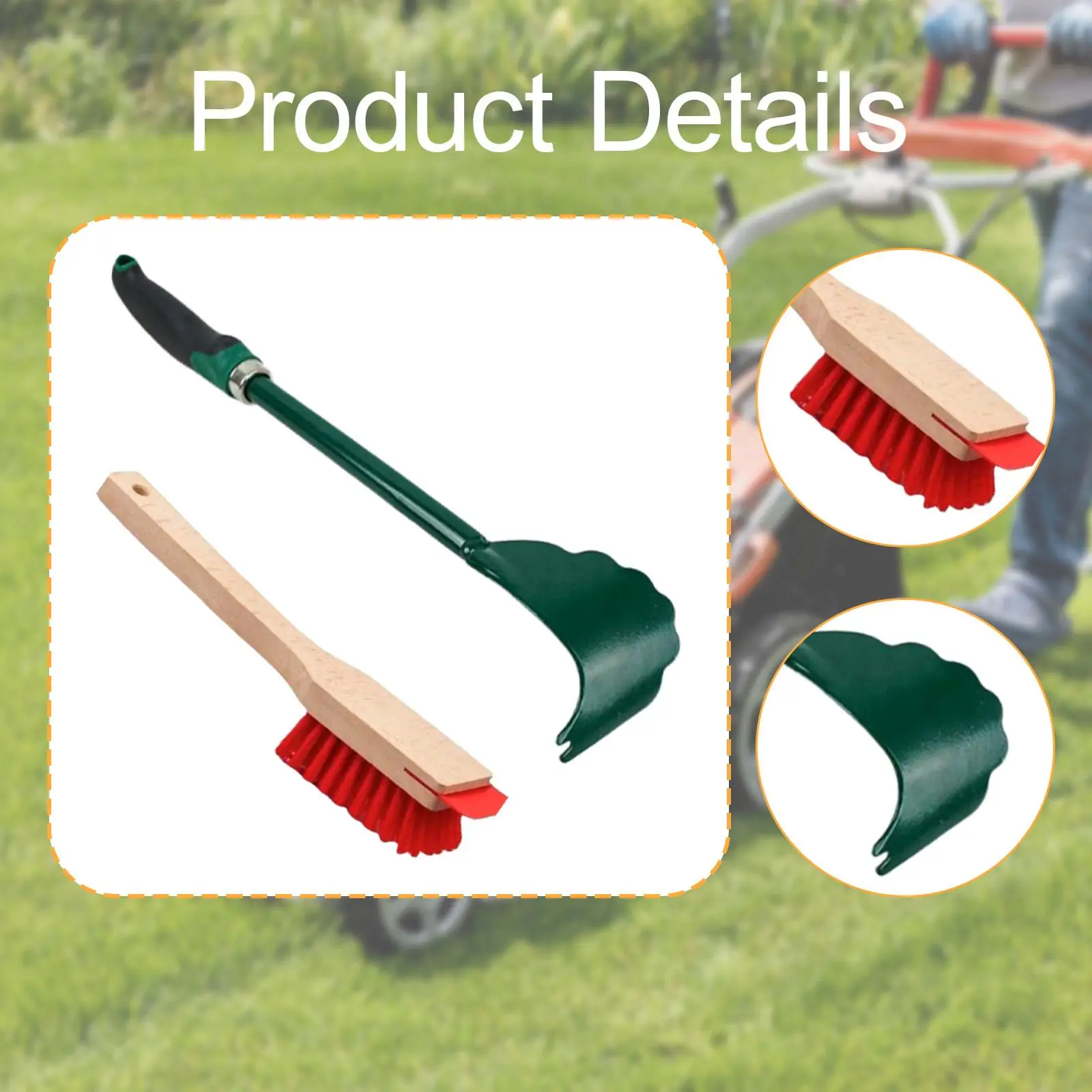 Mower Deck Scraper Wear Resistant Comfortable Easy to Clean Long Handle