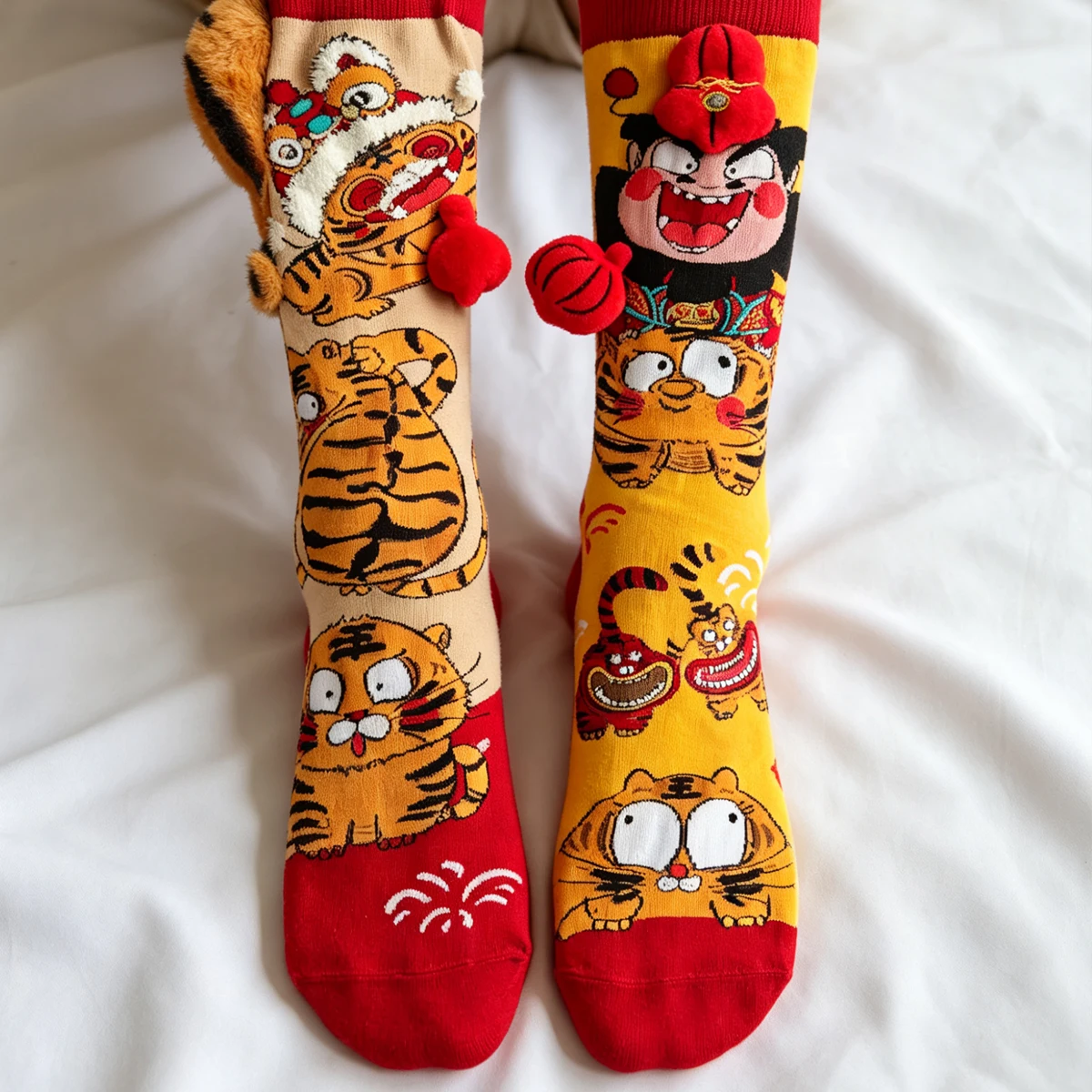 1 Pair Cute 3D Animal Pattern Calf Socks, Unisex Boys Girls Big Kids Socks, Soft Stretchy Cartoon Socks Kids Daily Outdoor Wear